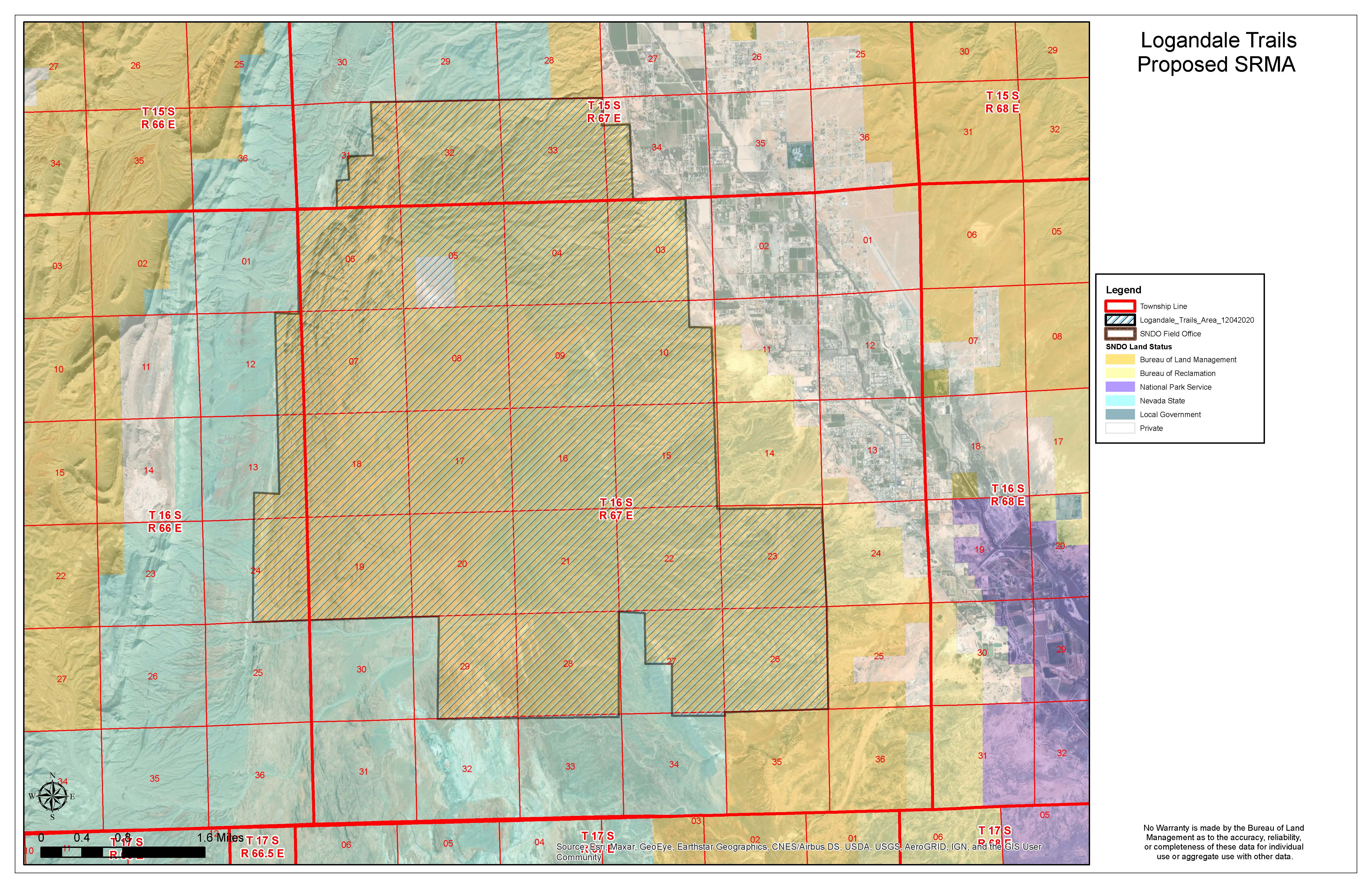 Bureau Of Land Management Seeks Public Comment On Proposal To Designate Logandale Trails As A 7375